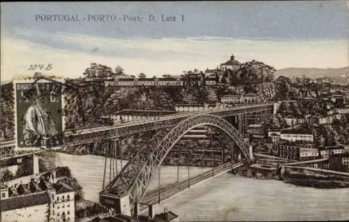 Ak Porto Portugal, Brücke