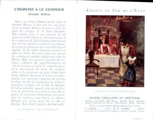 Klapp Ak Chemins de Fer de l'Etat, Les Grandes Legendes de Bretagne, l'Ogresse et le cuisinier