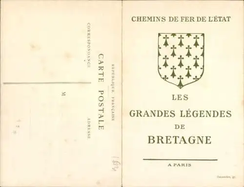 Klapp Ak Chemins de Fer de l'Etat, Les Grandes Legendes de Bretagne, le Pecheur et la Sirene