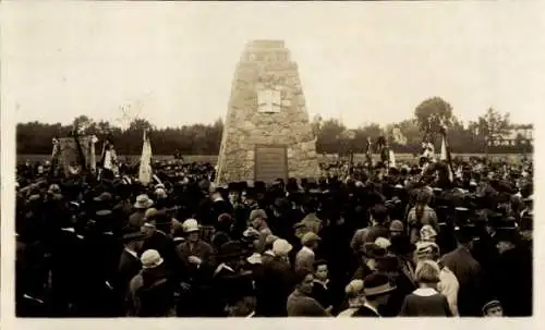 Foto Ak Hamburg Wandsbek Rahlstedt, Denkmalsweihe