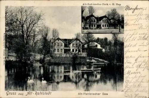 Ak Hamburg Wandsbek Rahlstedt, Park v. H. Hup, See