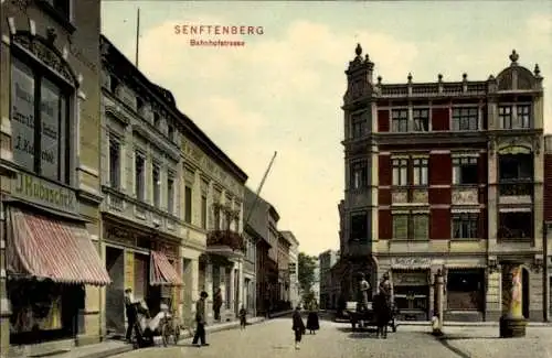 Ak Senftenberg in der Niederlausitz, Bahnhofstraße
