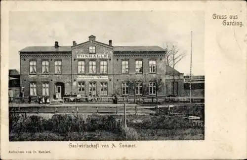 Ak Garding in Nordfriesland, Gastwirtschaft, Tonhalle