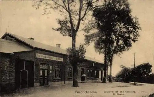 Ak Friedrichsholm in Schleswig Holstein, Gastwirtschaft und Handlung