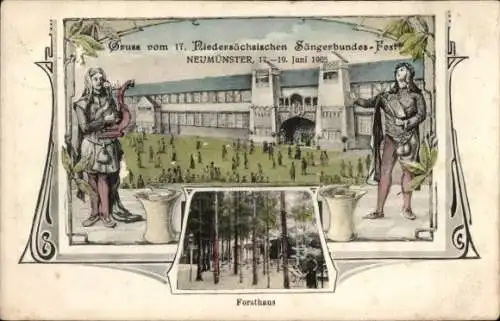 Ak Neumünster in Holstein, 17. Niedersächsisches Sängerbundesfest 1905