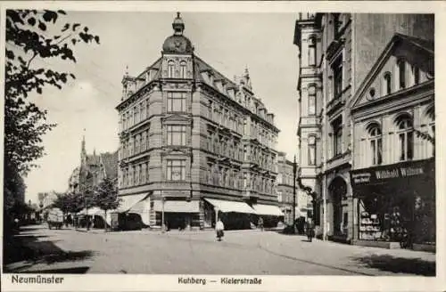 Ak Neumünster in Holstein, Kuhberg, Kielerstraße