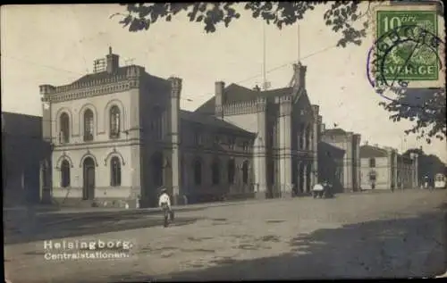 Ak Hälsingborg Helsingborg Schweden, Hauptbahnhof