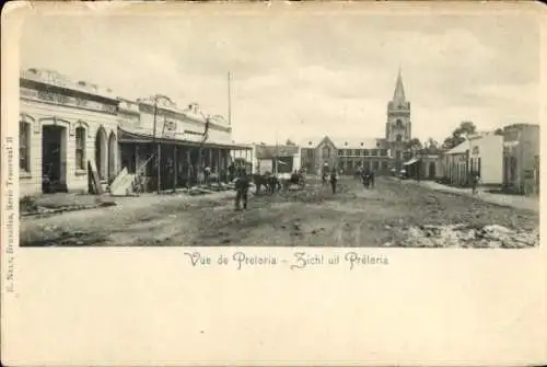 Ak Pretoria Südafrika, Blick auf den Platz