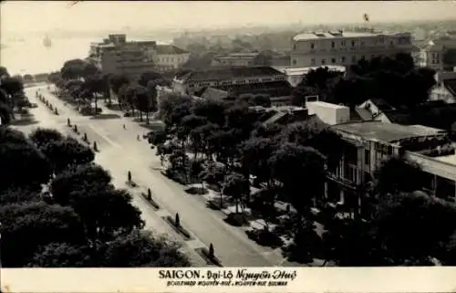 Ak Saigon Cochinchine Vietnam, Promenade, Stadt