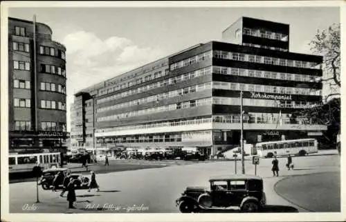 Ak Oslo Norwegen, Straßenpartie