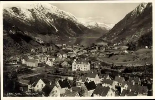 Ak Odda Norwegen, Hardanger, Panorama