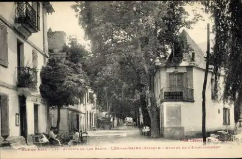 Ak Les Lleida Val d'Aran Val d'Aran Katalonien, Avenue de l'Establishment