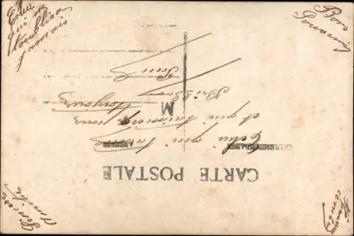 Ak Langage des Fleurs, Blumensprache, Rose Tendre Amour, Houx Porte Bonheur