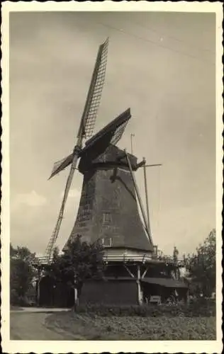 Ak Zalk Overijssel Niederlande, Korenmolen