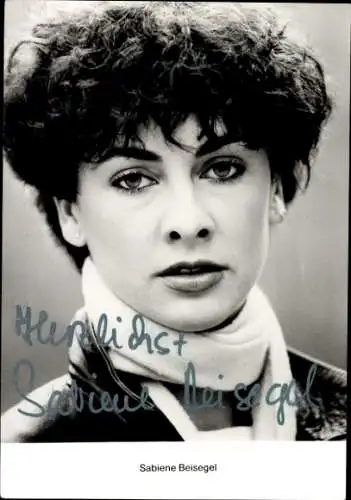 Ak Schauspielerin Sabiene Beisegel, Portrait, Autogramm