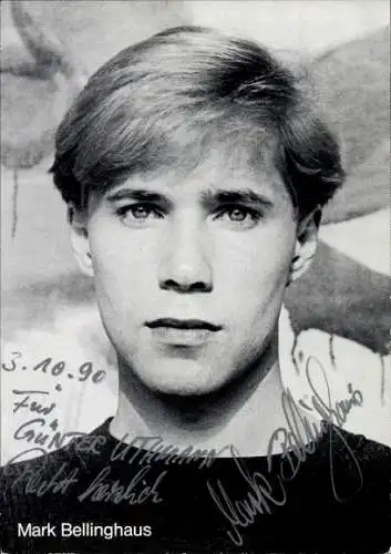 Ak Schauspieler Mark Bellinghaus, Portrait, Autogramm