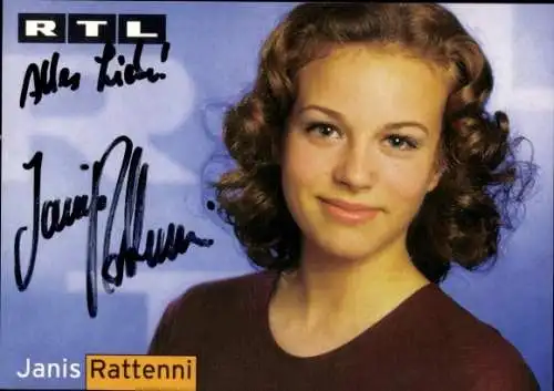 Ak Schauspielerin Jannis Rattenni, Portrait, Autogramm