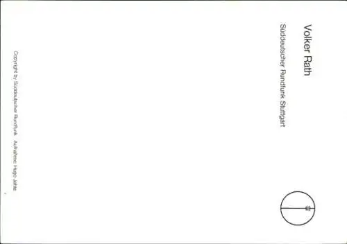 Ak Schauspieler Volker Rath, Portrait, Autogramm