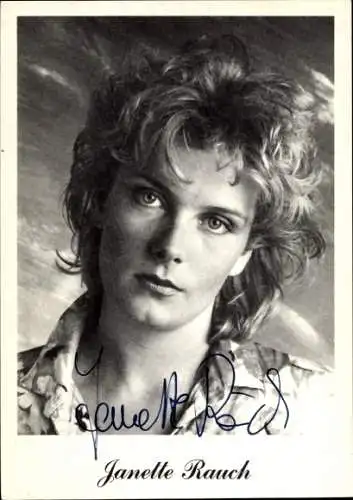 Ak Schauspielerin Janette Rauch, Portrait, Autogramm