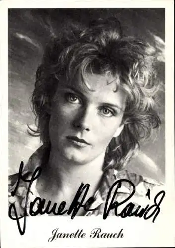 Ak Schauspielerin Janette Rauch, Portrait, Autogramm