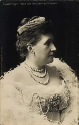 Ak Großherzogin Marie von Mecklenburg Schwerin, Portrait