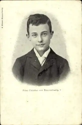 Ak Prinz Christian von Braunschweig, Portrait