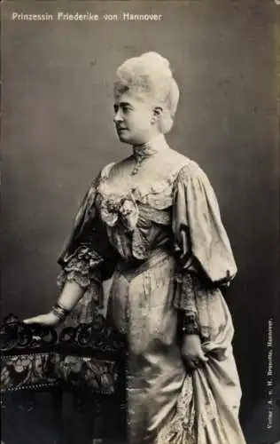 Ak Prinzessin Friederike von Hannover, Portrait