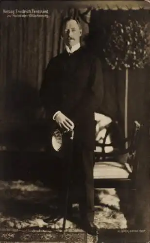 Ak Herzog Friedrich Ferdinand zu Holstein Glücksburg, Portrait