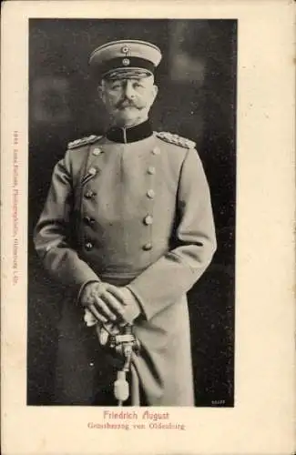 Ak Friedrich August, Großherzog von Oldenburg, Portrait in Uniform