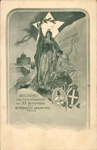 Ak Argentinien, Commemorazione del XX Settembre 1902
