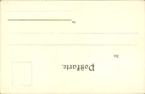 Künstler Litho Wiener Blumenmädchen