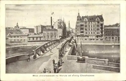 Ak Poznań Posen, Ortsansicht, Brücke