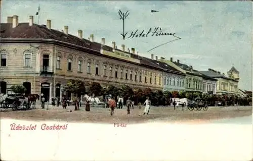 Ak Békéscsaba Tschabe Ungarn, Hotel Fiume