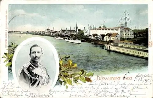 Ak Düsseldorf am Rhein, Ausstellung 1902, Kaiser Wilhelm II.