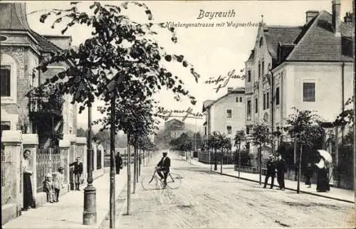 Ak Bayreuth in Oberfranken, Nibelungenstraße, Wagnertheater