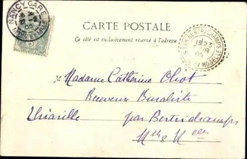 Lied Ak Old Songs, It's raining Bergere