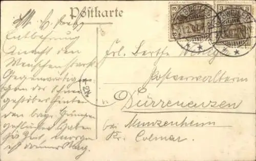 Ak Else Hasse, Frau-Porträt, Federhut