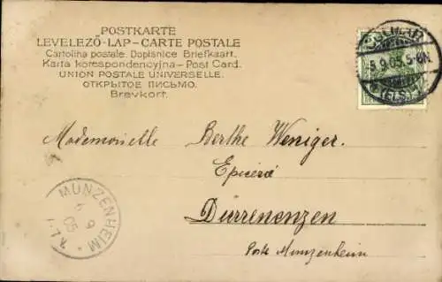 Ak Rauchende Frau in asiatischer Volkstracht, Porträt