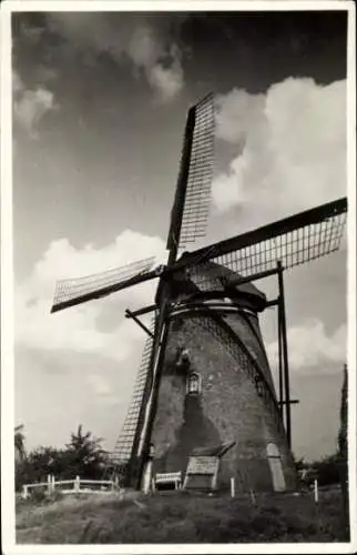 Ak Niederlande, Holländische Windmühle