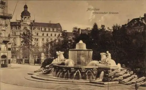 Ak München, Wittelsbacher Brunnen