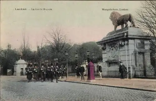 Ak Laeken Brüssel Brüssel, Die königliche Garde