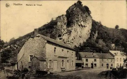 Ak Hastiere in Namur, Rochers de Tahaut, Felsen