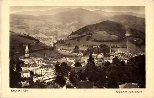 Ak Sainte Marie aux Mines Markirch Elsass Haut Rhin, Gesamtansicht