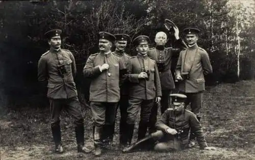 Foto Ak Deutsche Soldaten in Uniformen, Offiziere, KB Inf. Rgt. 21