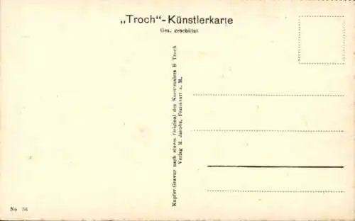 Künstler Ak Frankfurt am Main, Rathaus, Einheitsdenkmal