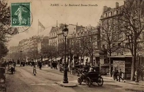 Ak Paris I Louvre, Boulevard Bonne-Nouvelle