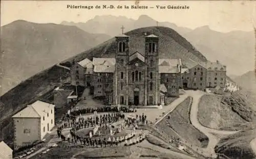 Ak La Salette Fallavaux Isère, Notre Dame de la Salette, Pilger