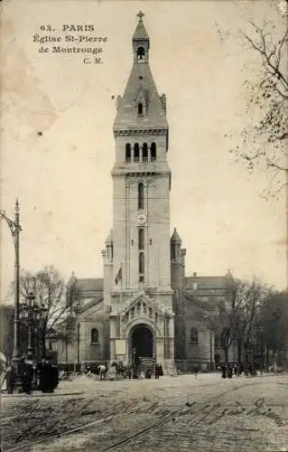 Ak Paris XIV, Eglise de Montrouge