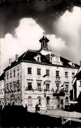 Ak Héricourt Haute Saône, Hotel de Ville, Hotel des Postes