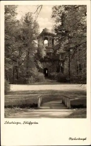 Ak Schwetzingen in Baden, Schlossgarten, Merkurtempel